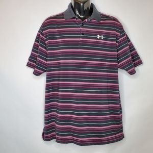 Under Armour Large Breast Cancer Ribbon Polo Men's